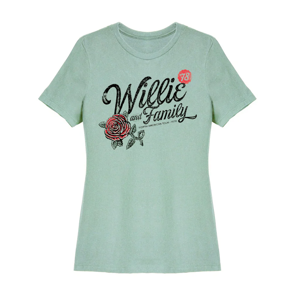 Ladies Willie & Family '78 Roses T-Shirt
