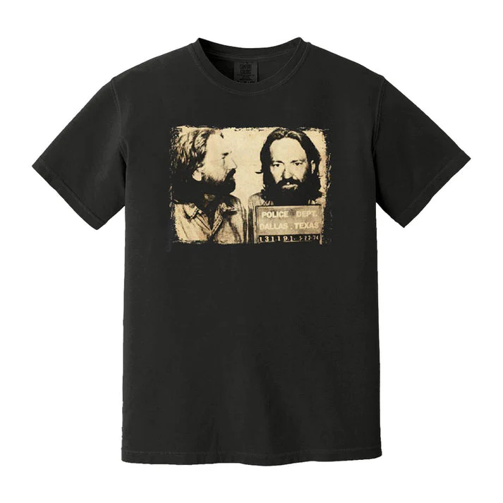 311-willie-nelson-mugshot-profile-t-shirt-black-1.webp Willie Nelson Mugshot Profile T-Shirt (Black)