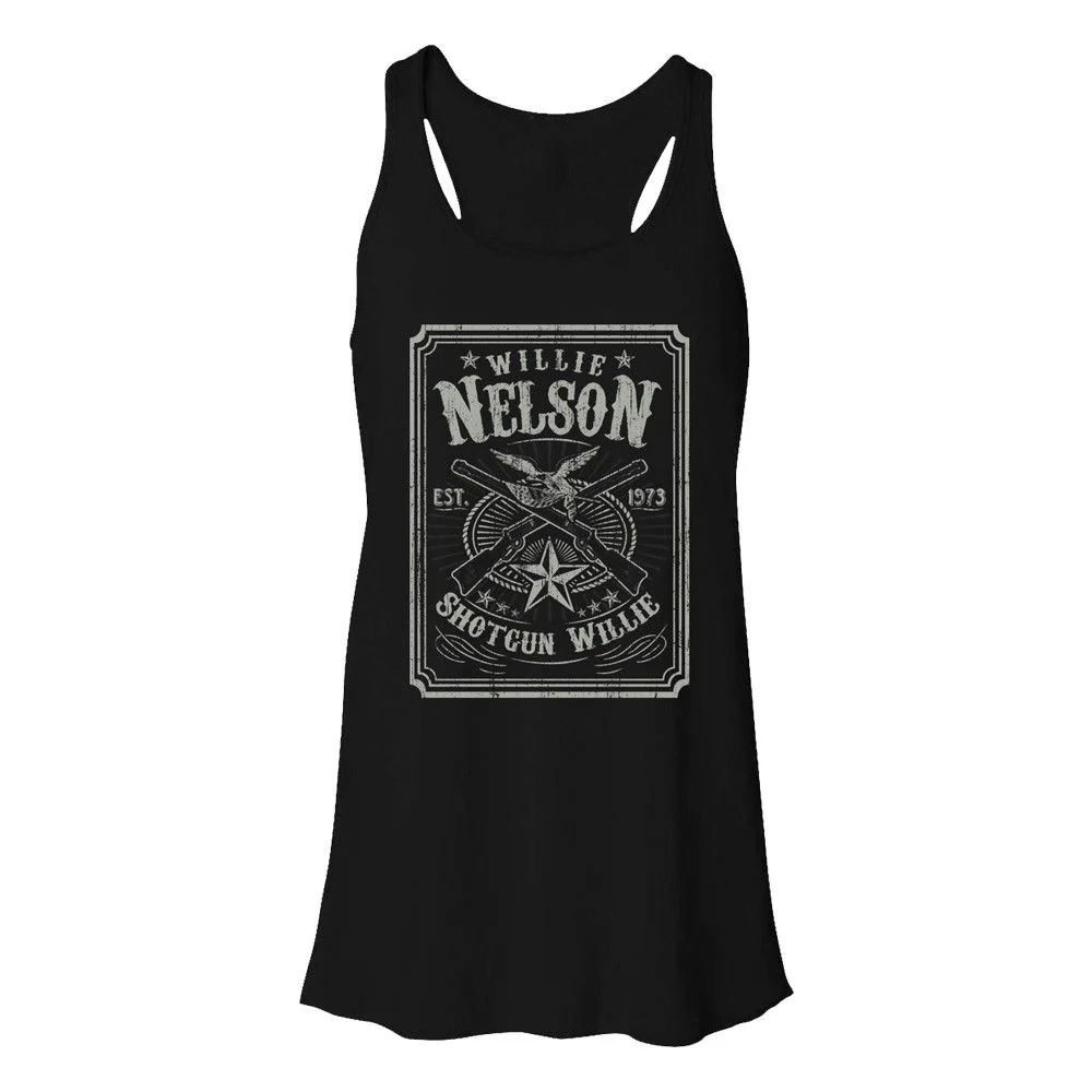 Retro Shotgun Willie Flowy Tank