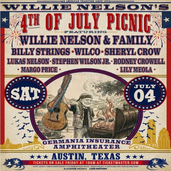 willie nelson 4th of july picnic 2026